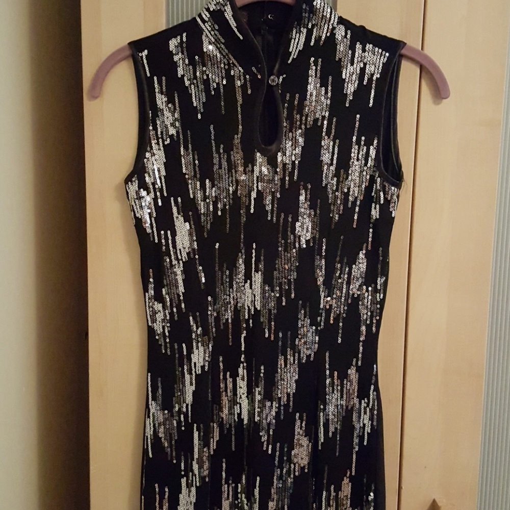 Chinese style sequins dress